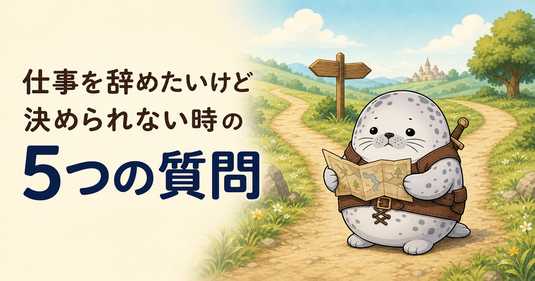 仕事を辞めたいけど決められない時に整理したい5つの質問